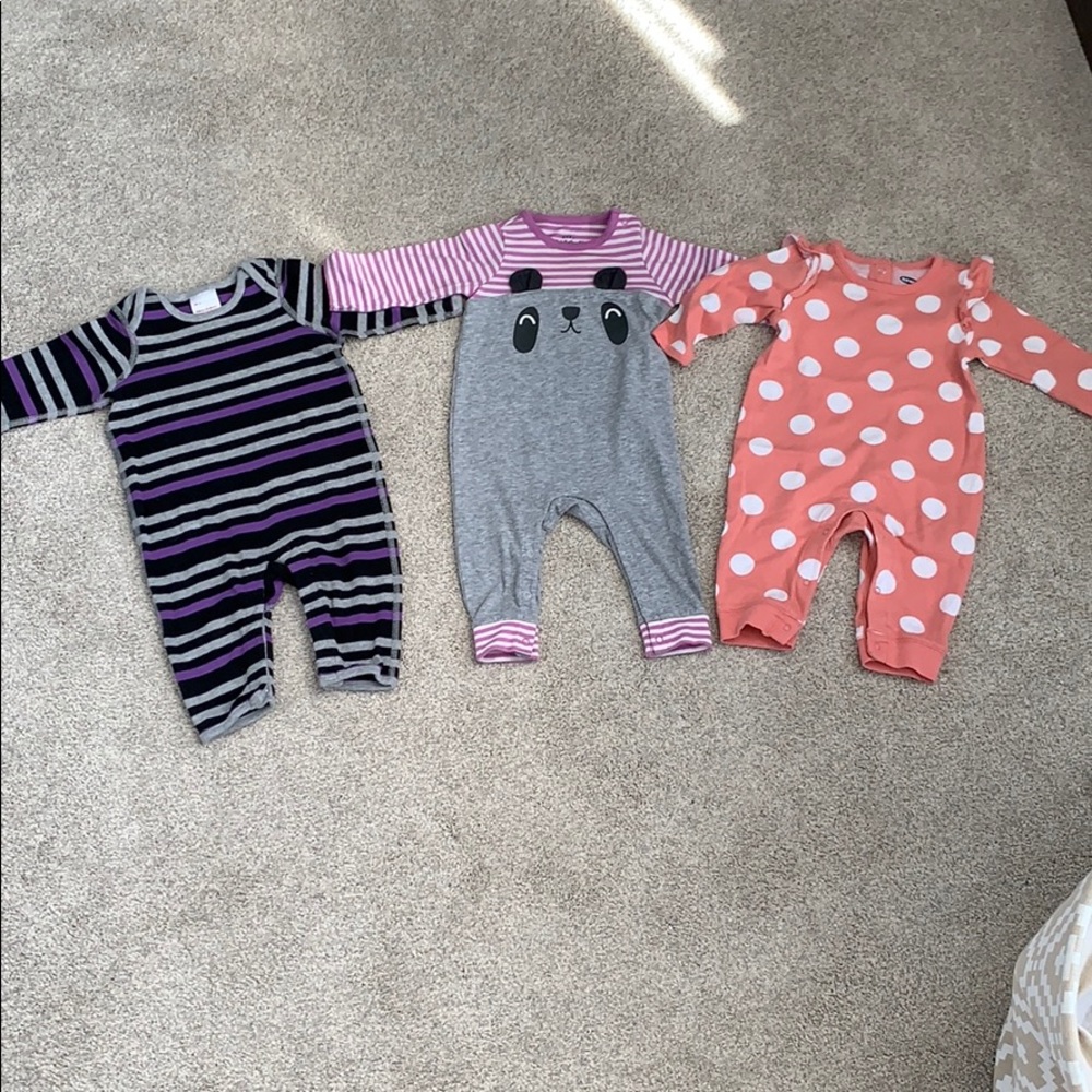 Bundle - 3 footless bodysuits